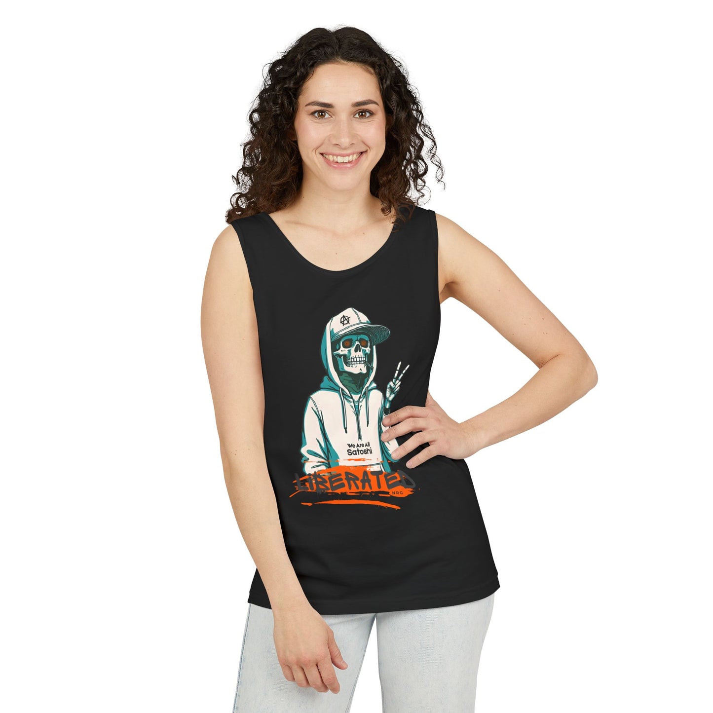 We Are All Satoshi Liberated NRG Skeleton Tank Top