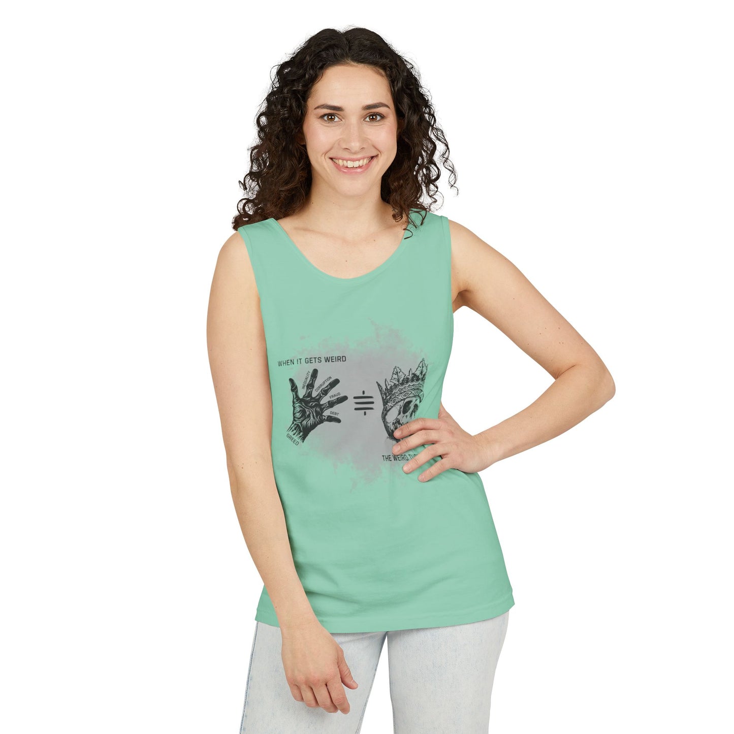 Weird Turn Pro Hand & Skull Unisex Tank Top