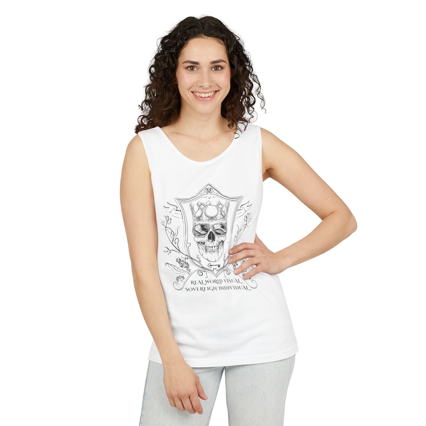 Sovereign Individual Skull Unisex Tank Top