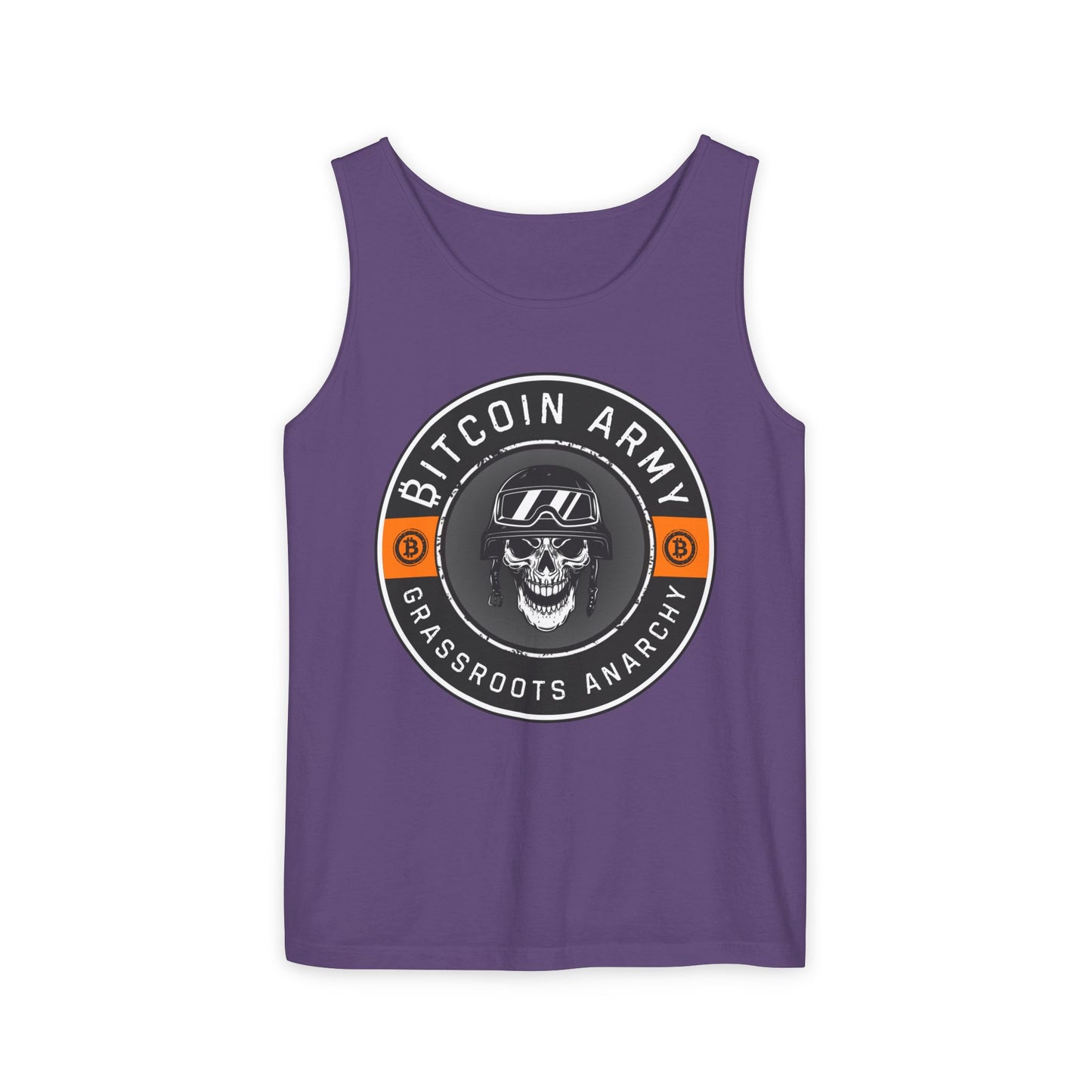 Bitcoin Army Grassroots Anarchy Tank Top