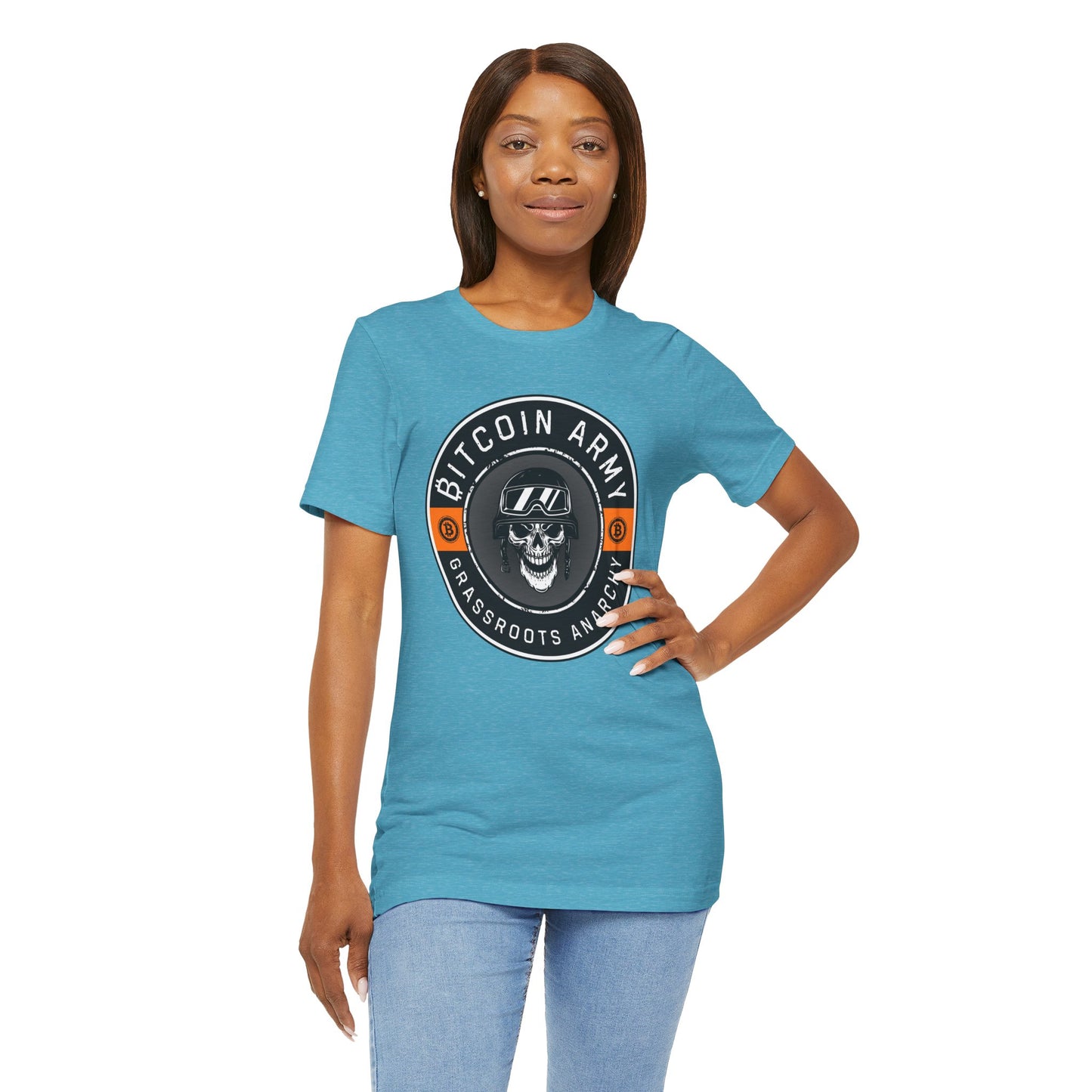 Bitcoin Army Grassroots Anarchy T-Shirt