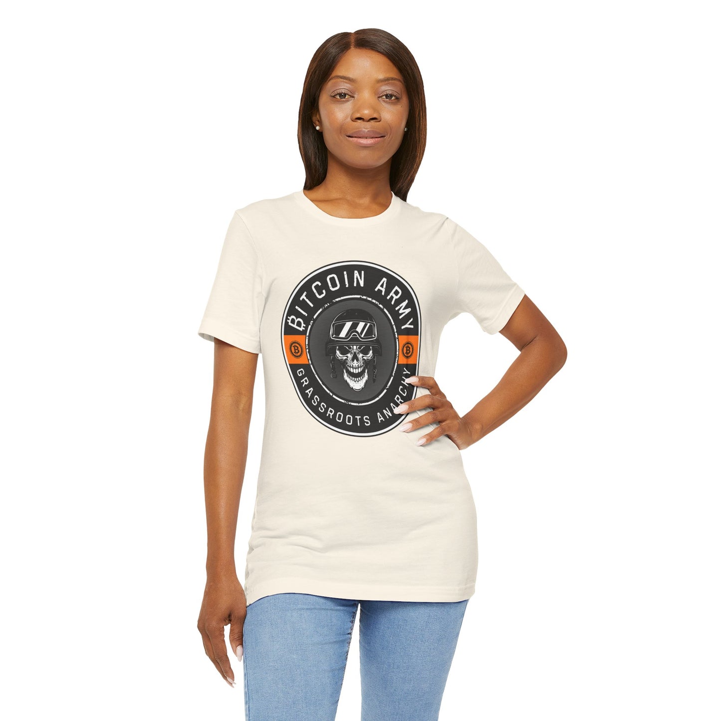 Bitcoin Army Grassroots Anarchy T-Shirt