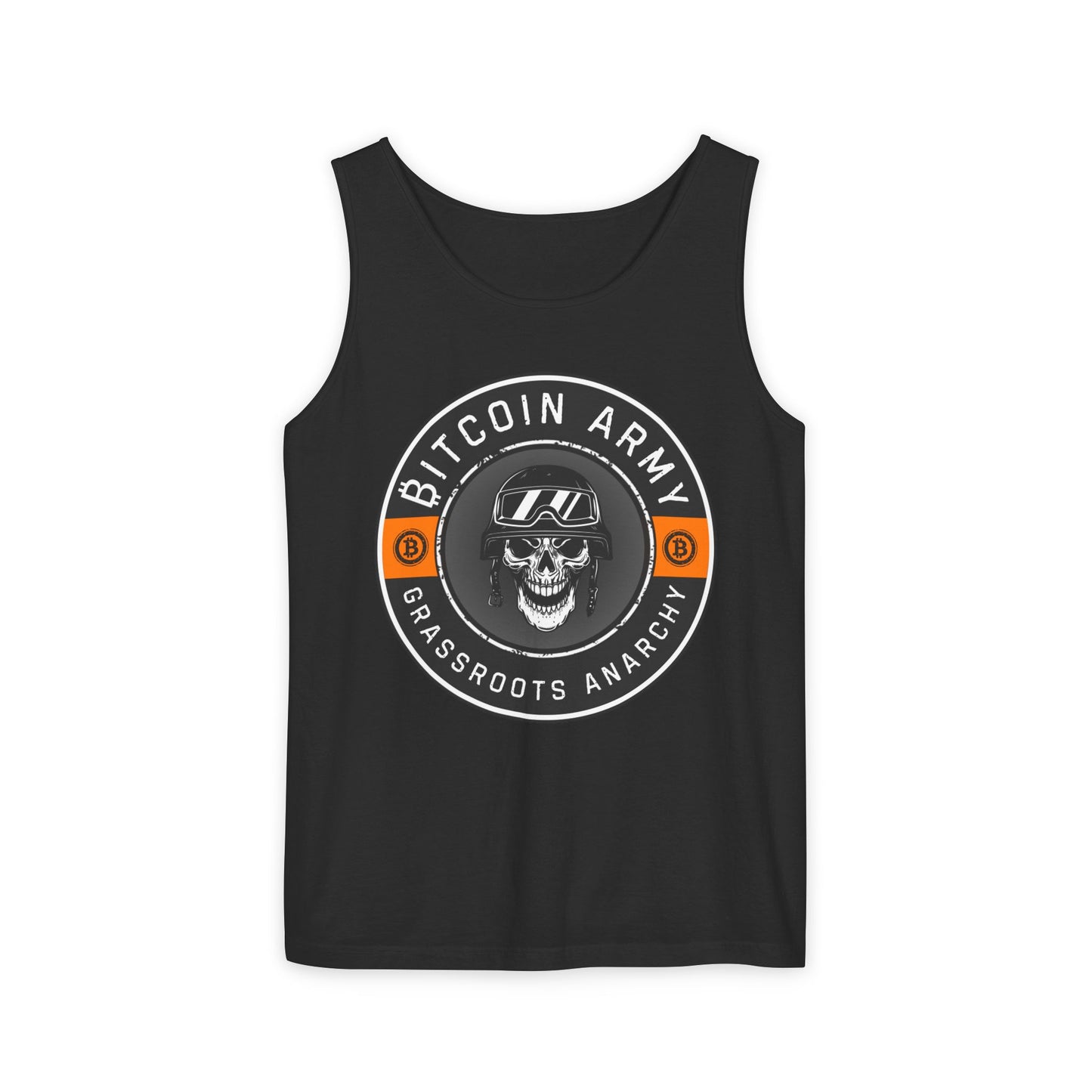 Bitcoin Army Grassroots Anarchy Tank Top