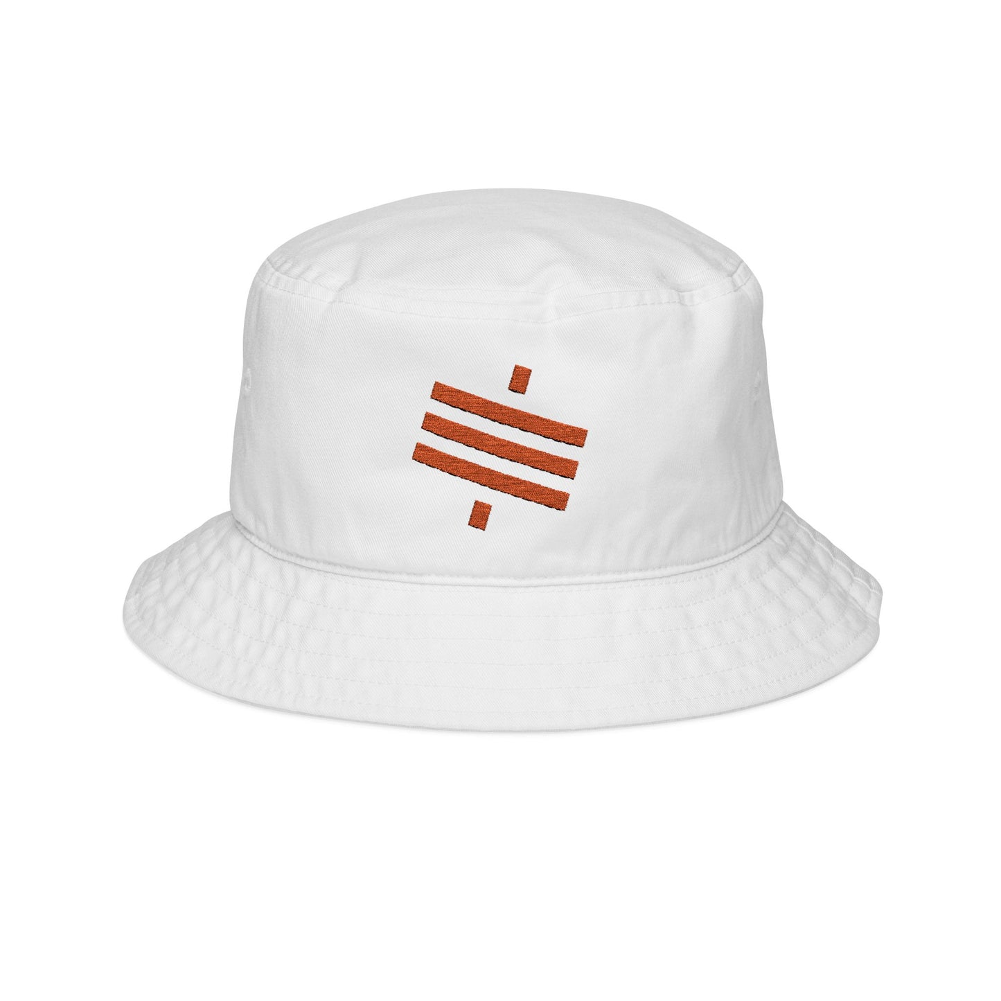 SATS Symbol Embroidered Bucket Hat Orange