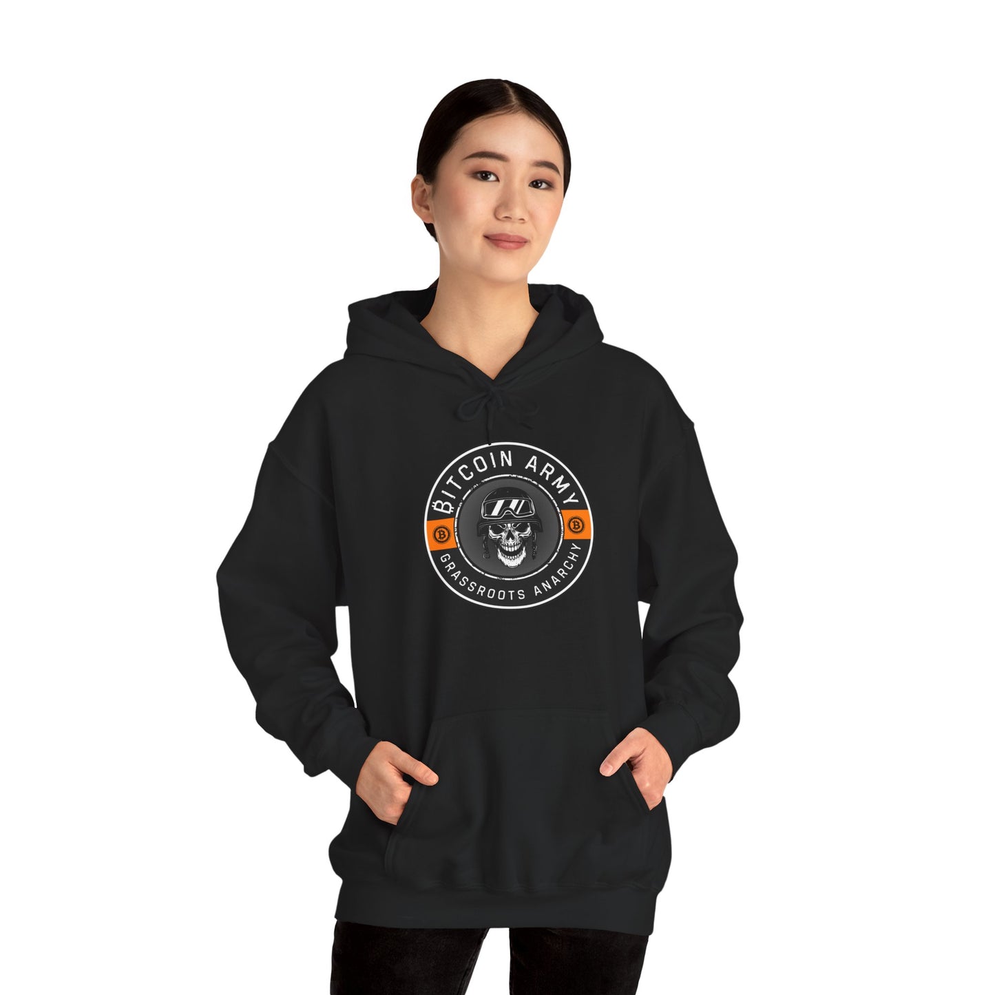 Bitcoin Army Grassroots Anarchy Hoodie