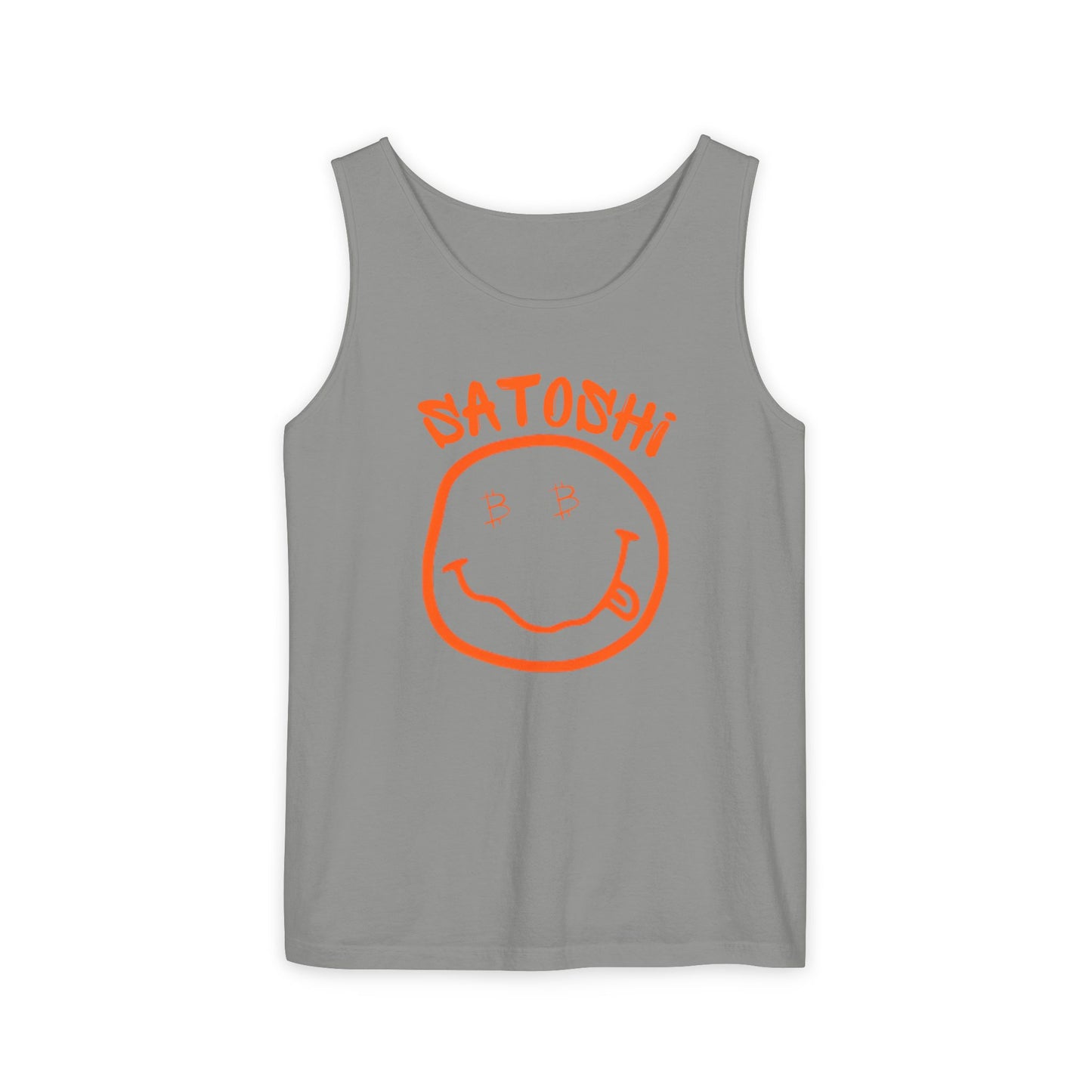 Bitcoin Eyed Satoshi Smiley Tank Top