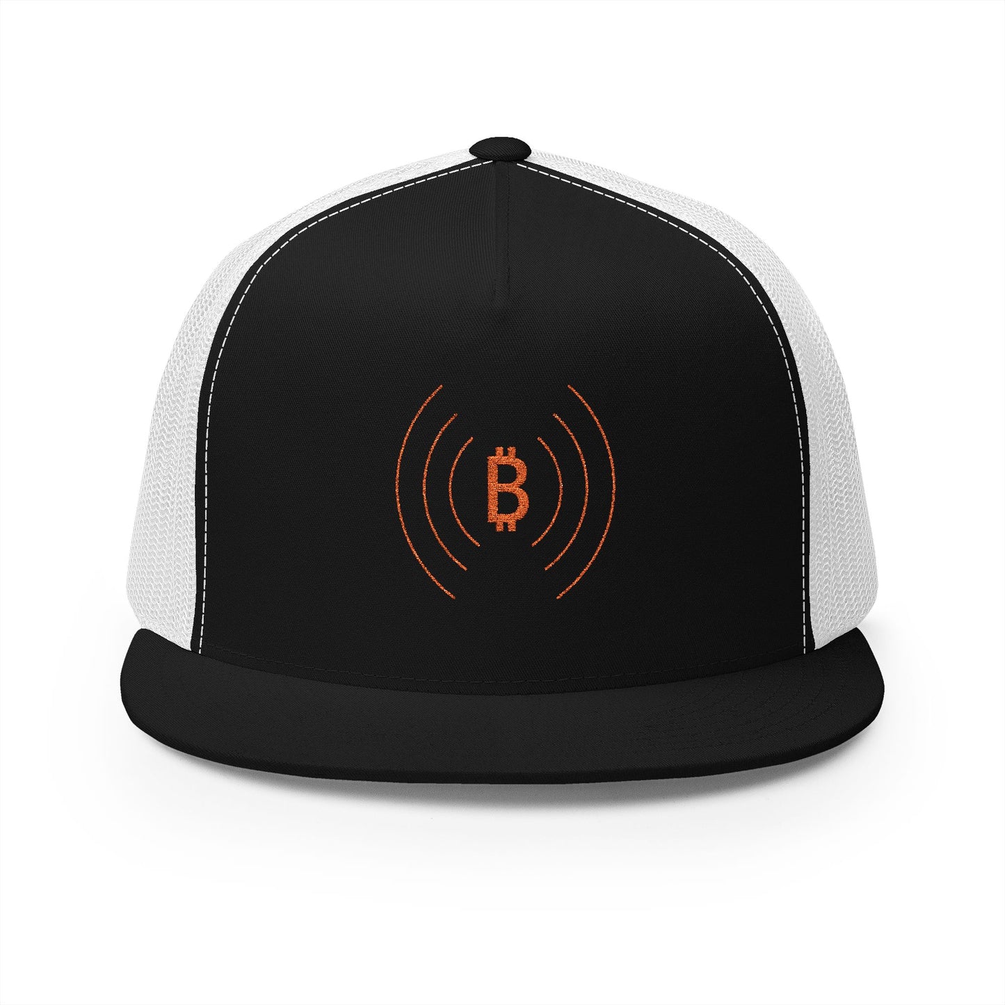 The Bitcoin Broadcast Flat Brim Trucker Hat