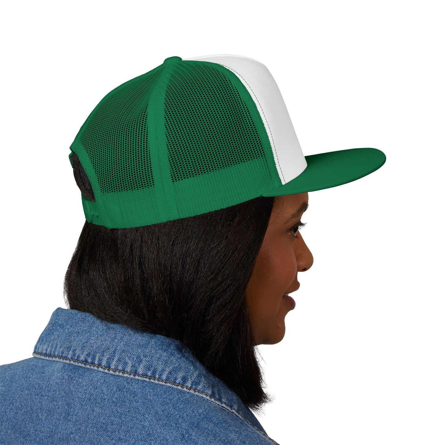 SATS Symbol Unisex Flat Brim Trucker Hat