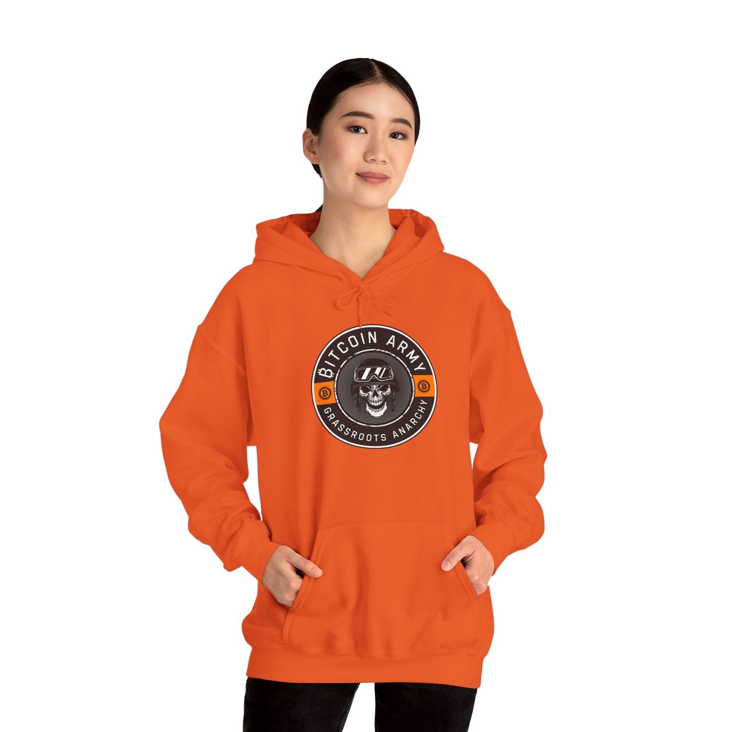 Bitcoin Army Grassroots Anarchy Hoodie