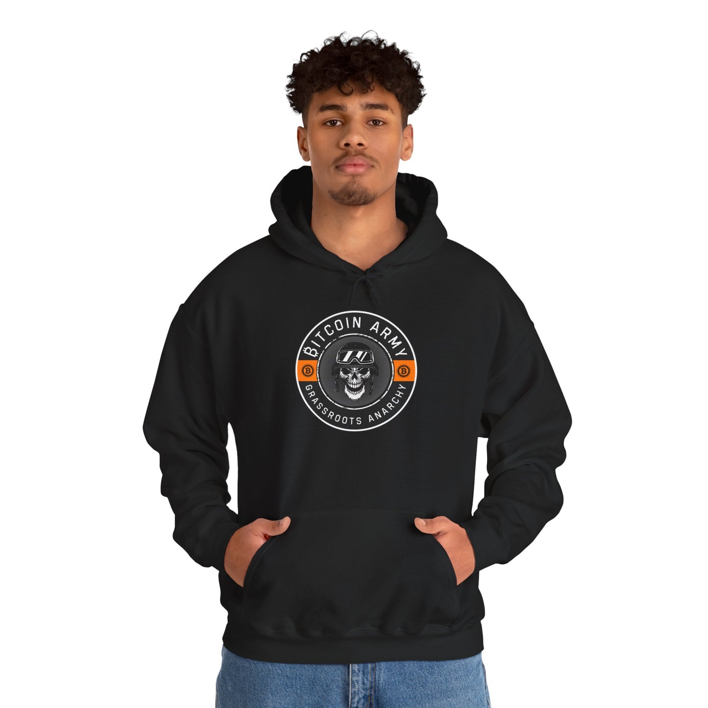 Bitcoin Army Grassroots Anarchy Hoodie