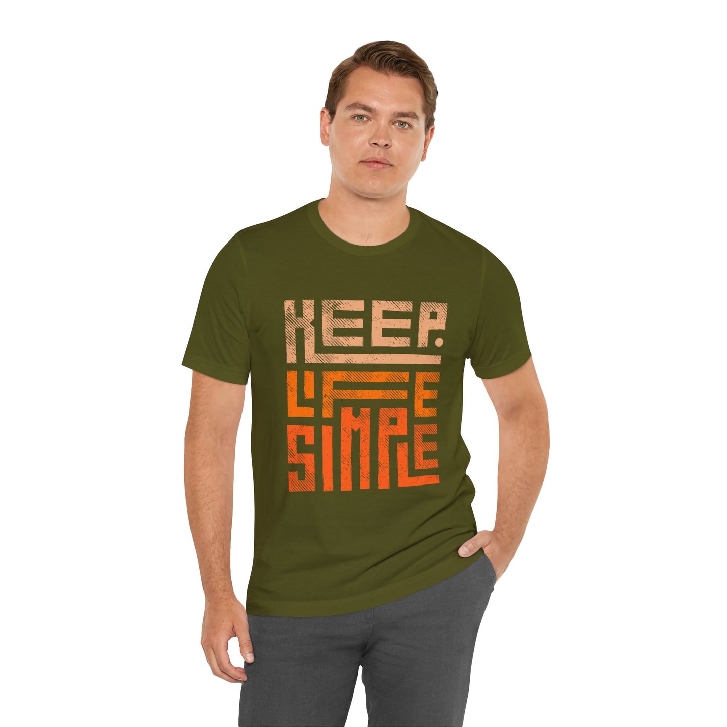 Keep Life Simple Unisex Tee, Motivational Graphic T-Shirt, Inspirational Casual Wear, Great for Everyday Use and Gifts