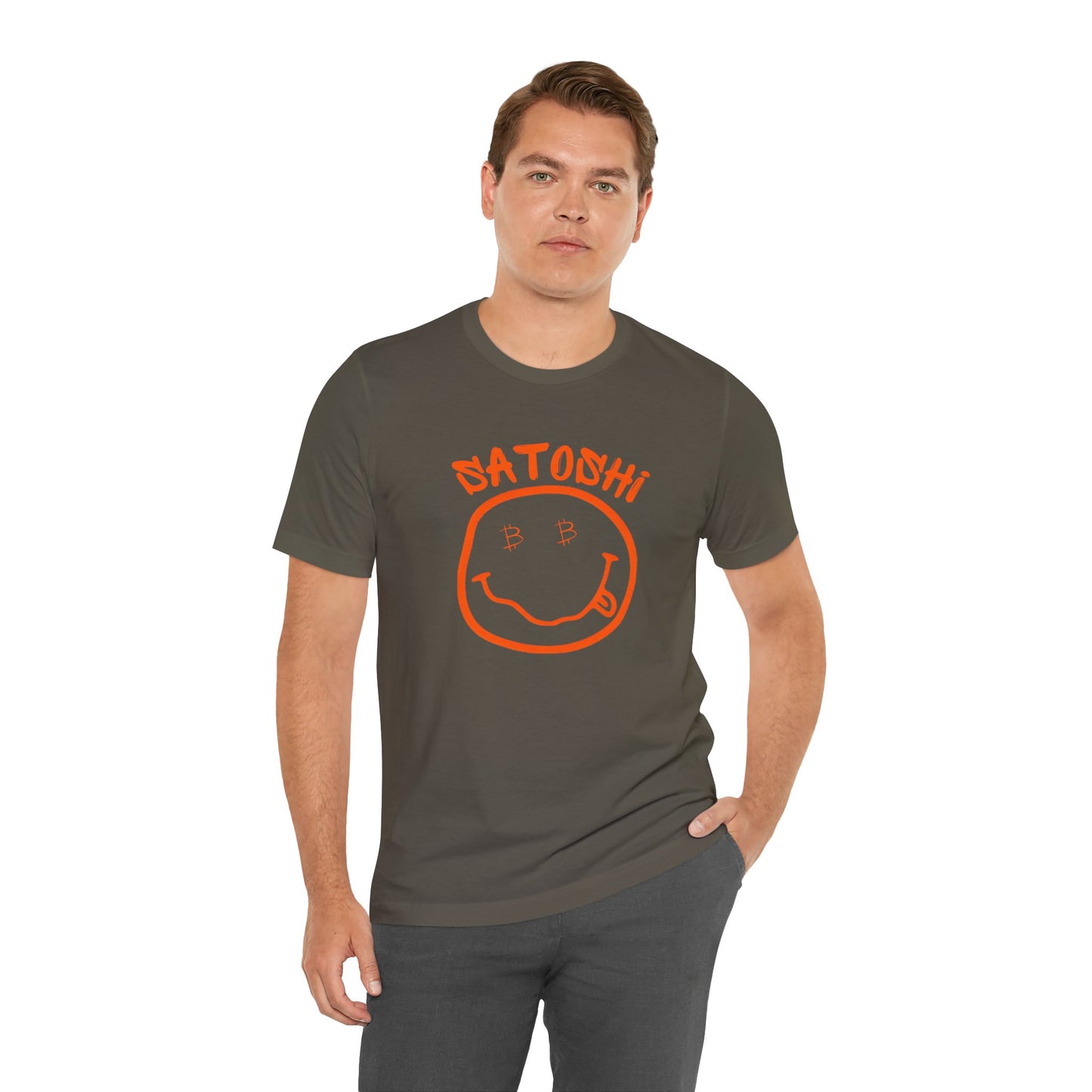 Bitcoin Eyed Satoshi Smiley T-Shirt