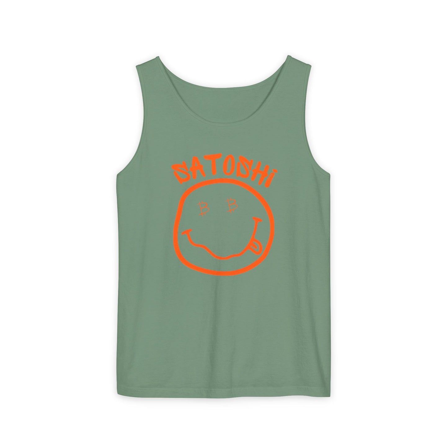 Bitcoin Eyed Satoshi Smiley Tank Top
