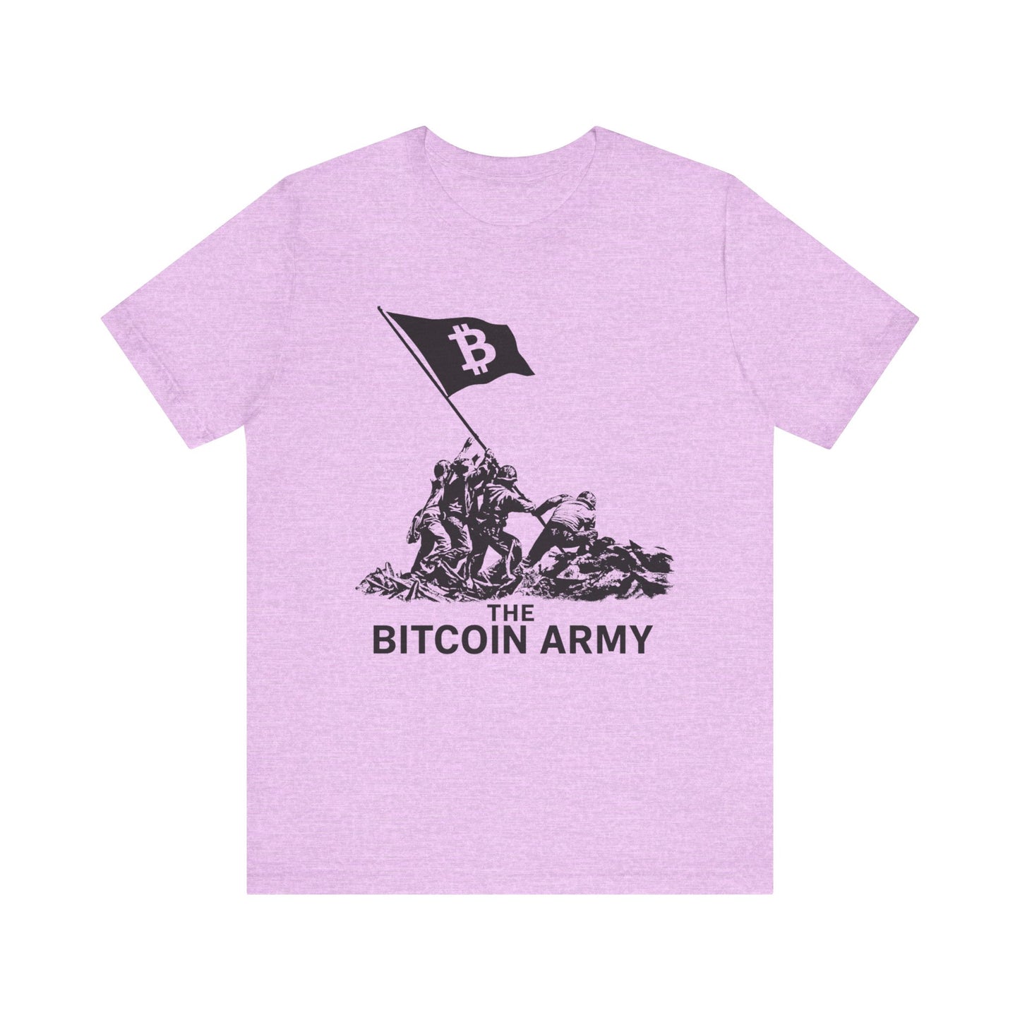 The Bitcoin Army Raising Flag Unisex T-Shirt