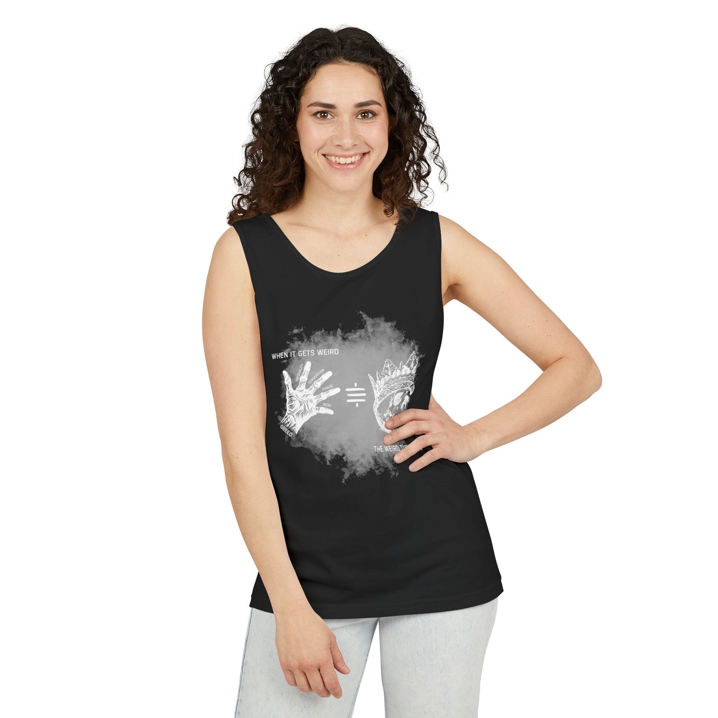 Weird Turn Pro Hand & Skull Unisex Tank Top