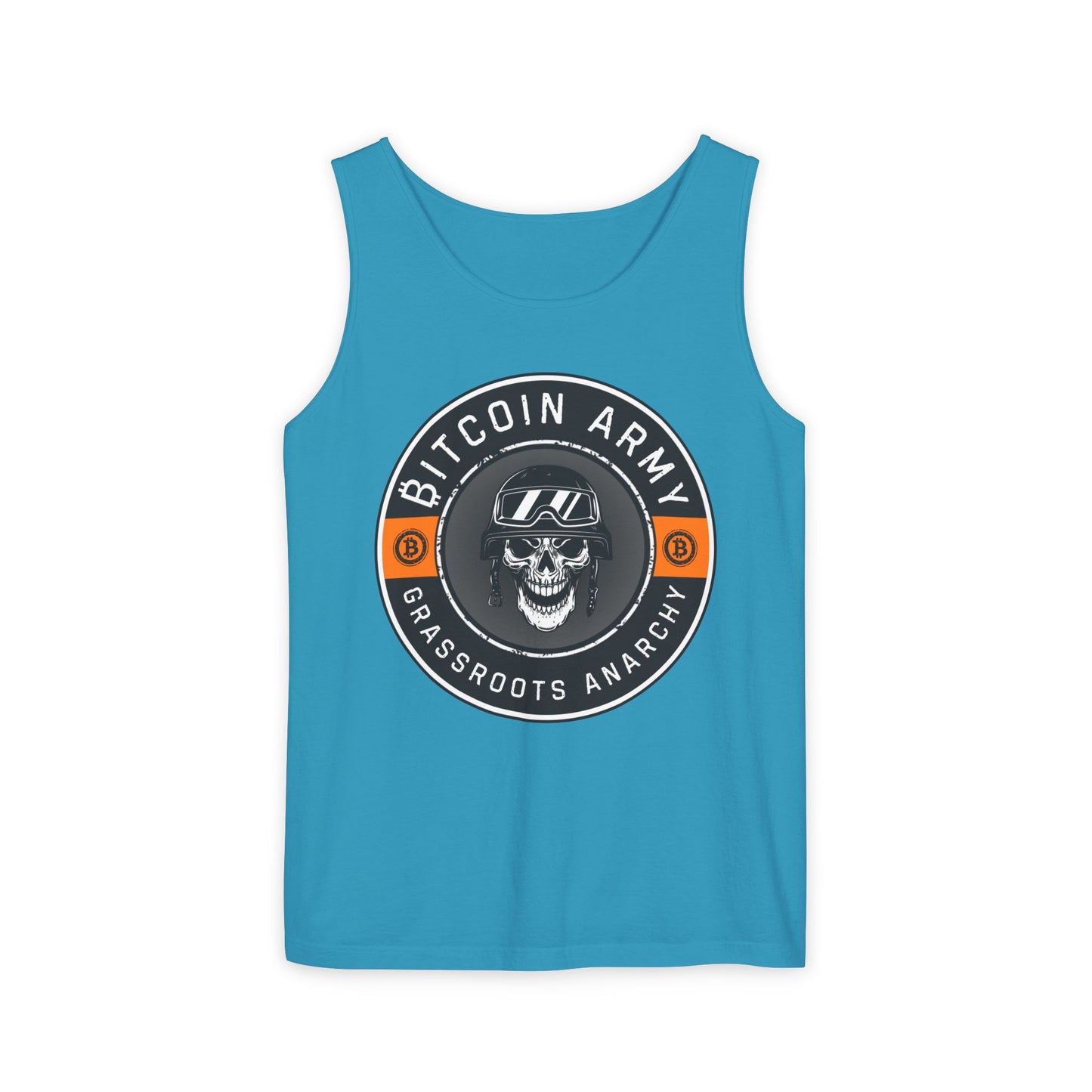 Bitcoin Army Grassroots Anarchy Tank Top