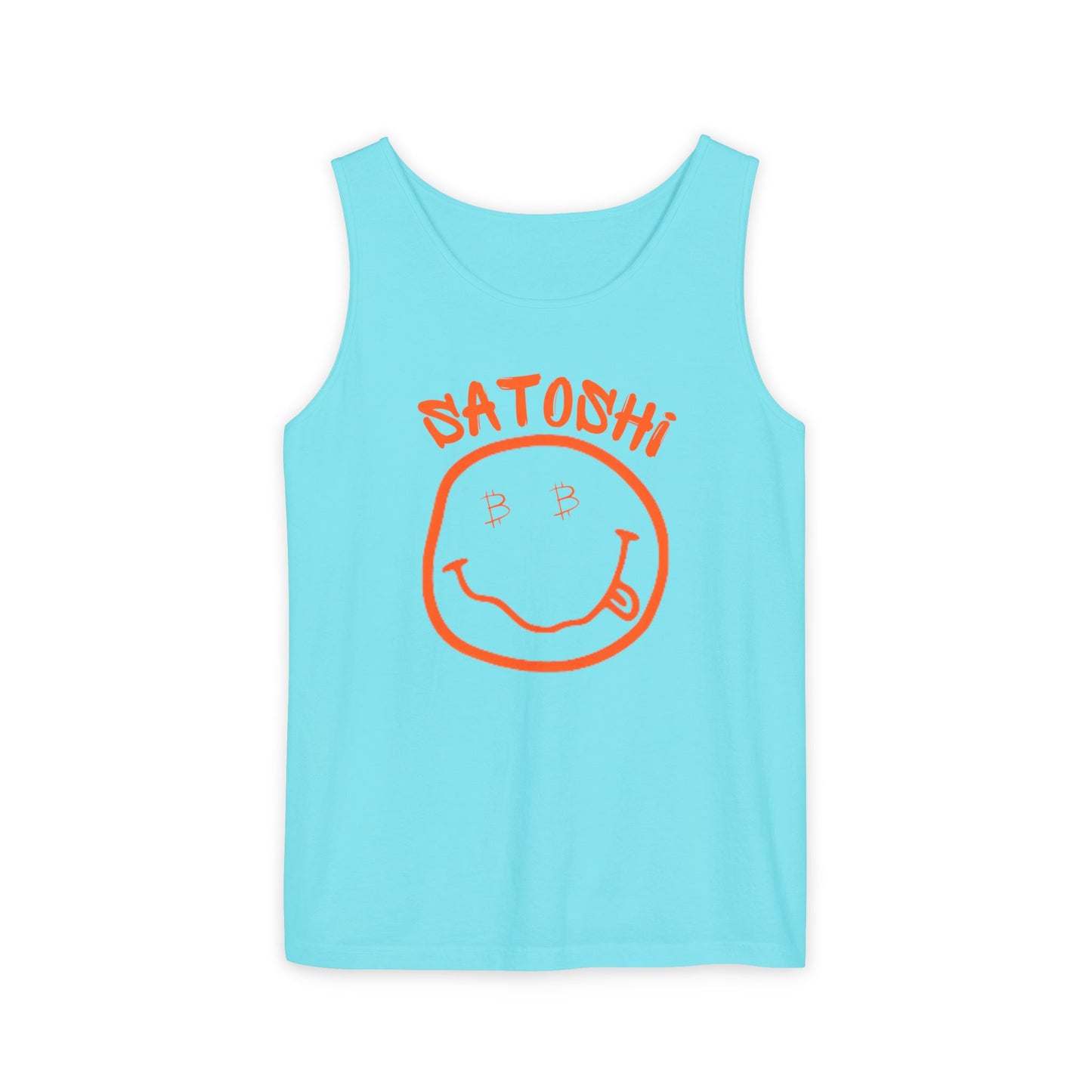 Bitcoin Eyed Satoshi Smiley Tank Top