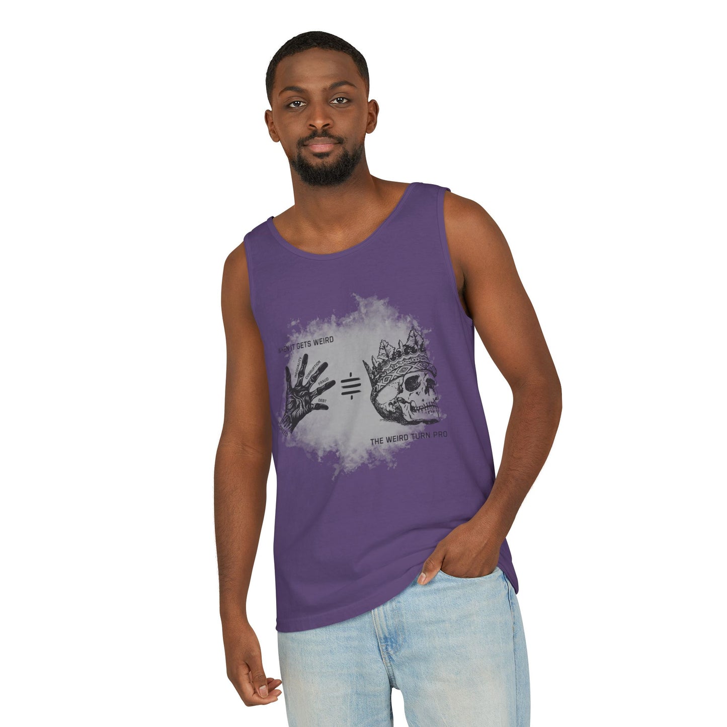 Weird Turn Pro Hand & Skull Unisex Tank Top