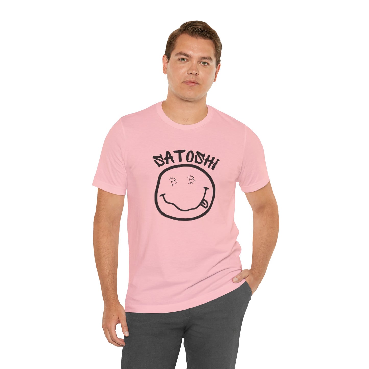 Bitcoin Eyed Satoshi Smiley T-Shirt