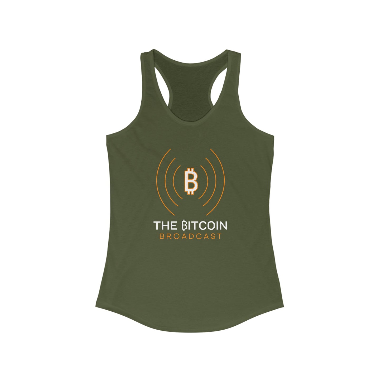 The Bitcoin Broadcast Women's Racerback Tank