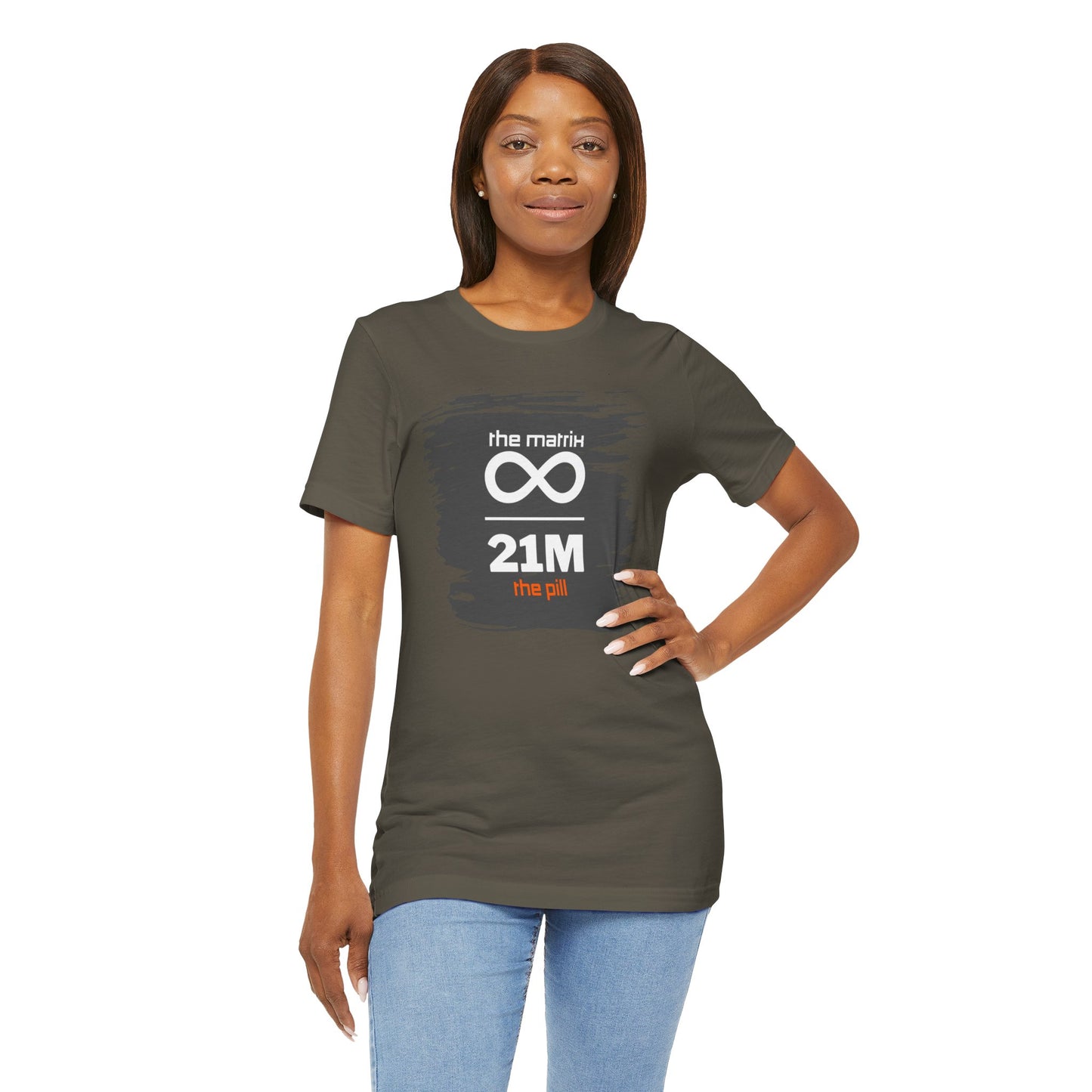 Fiat Matrix Bitcoin Orange Pill T-Shirt