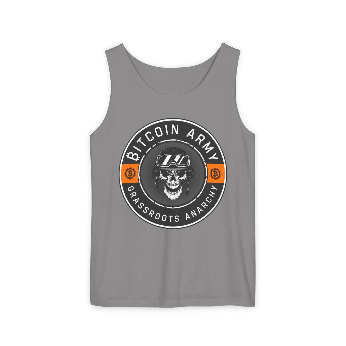 Bitcoin Army Grassroots Anarchy Tank Top