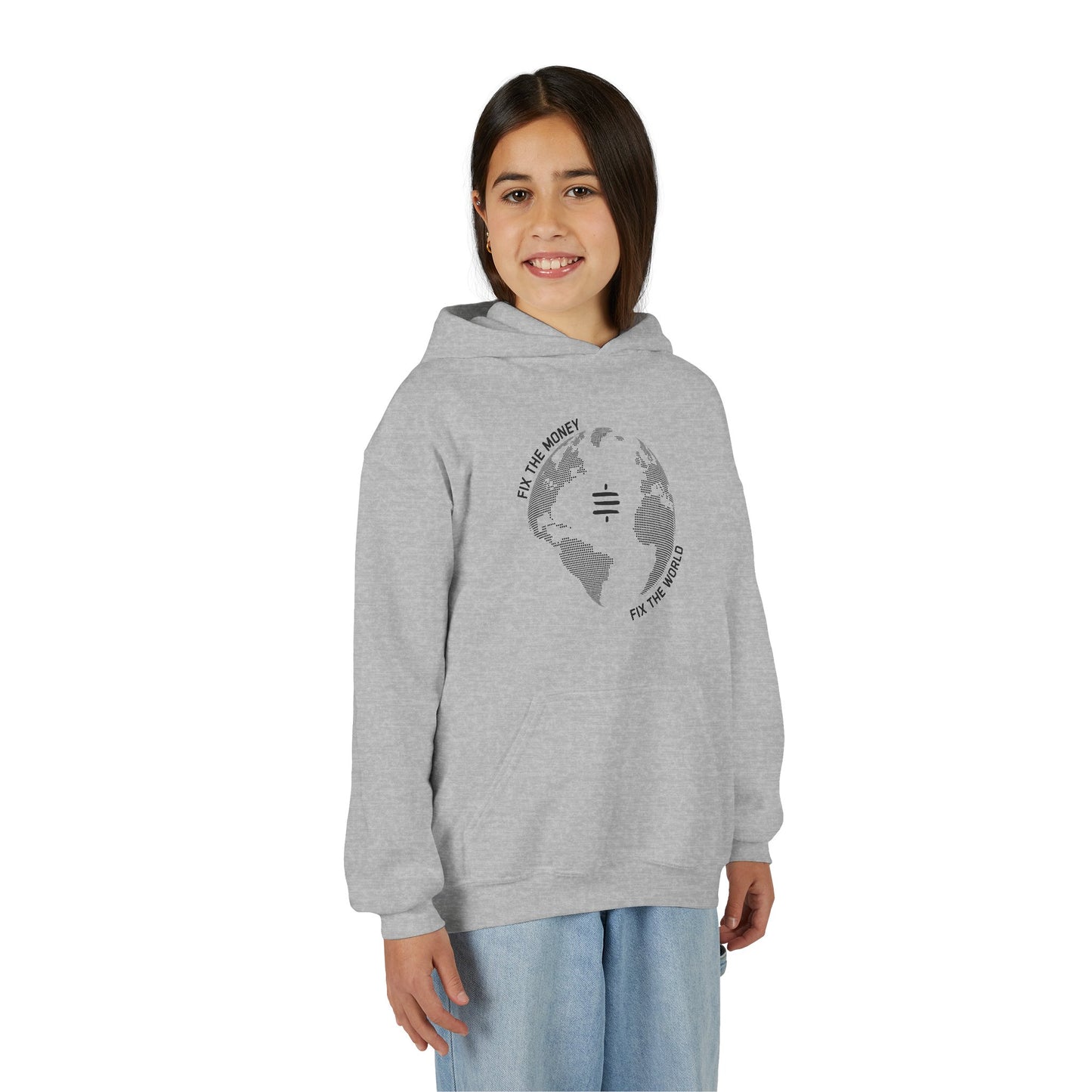 Fix The Money Fix The World Youth Hoodie