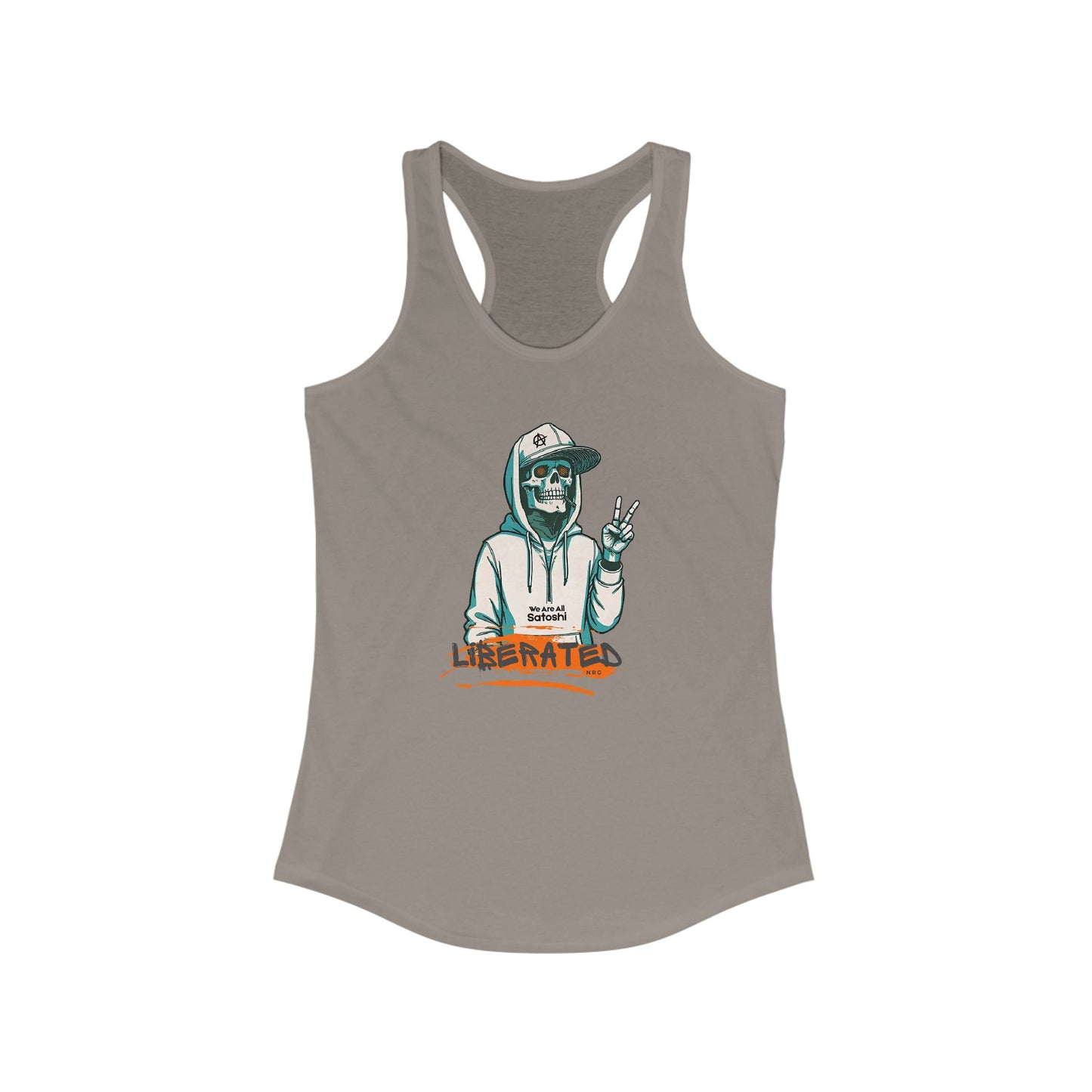 We Are All Satoshi Liberated NRG Women's Racerback Tank