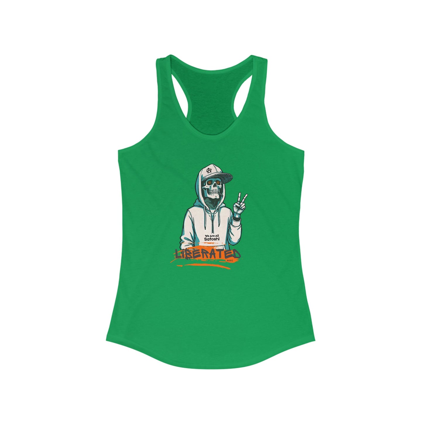 We Are All Satoshi Liberated NRG Women's Racerback Tank