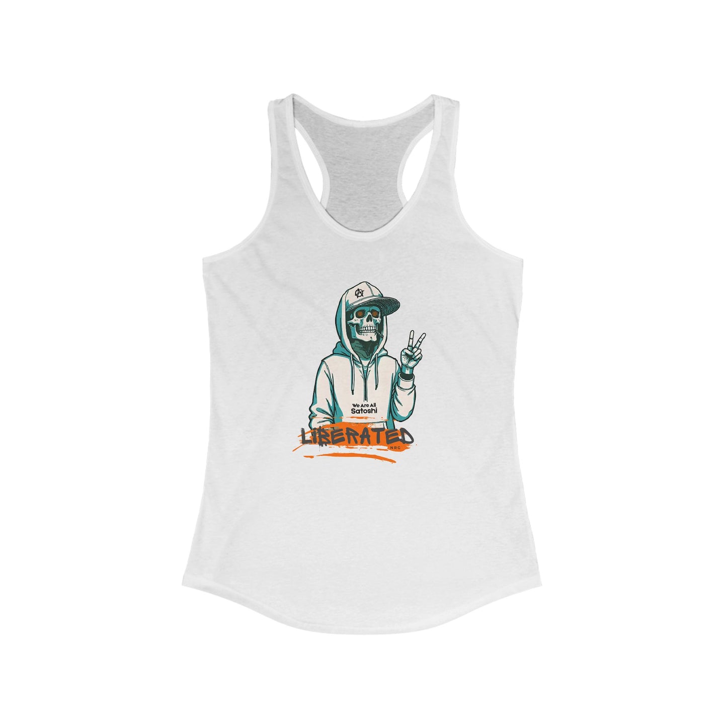 We Are All Satoshi Liberated NRG Women's Racerback Tank