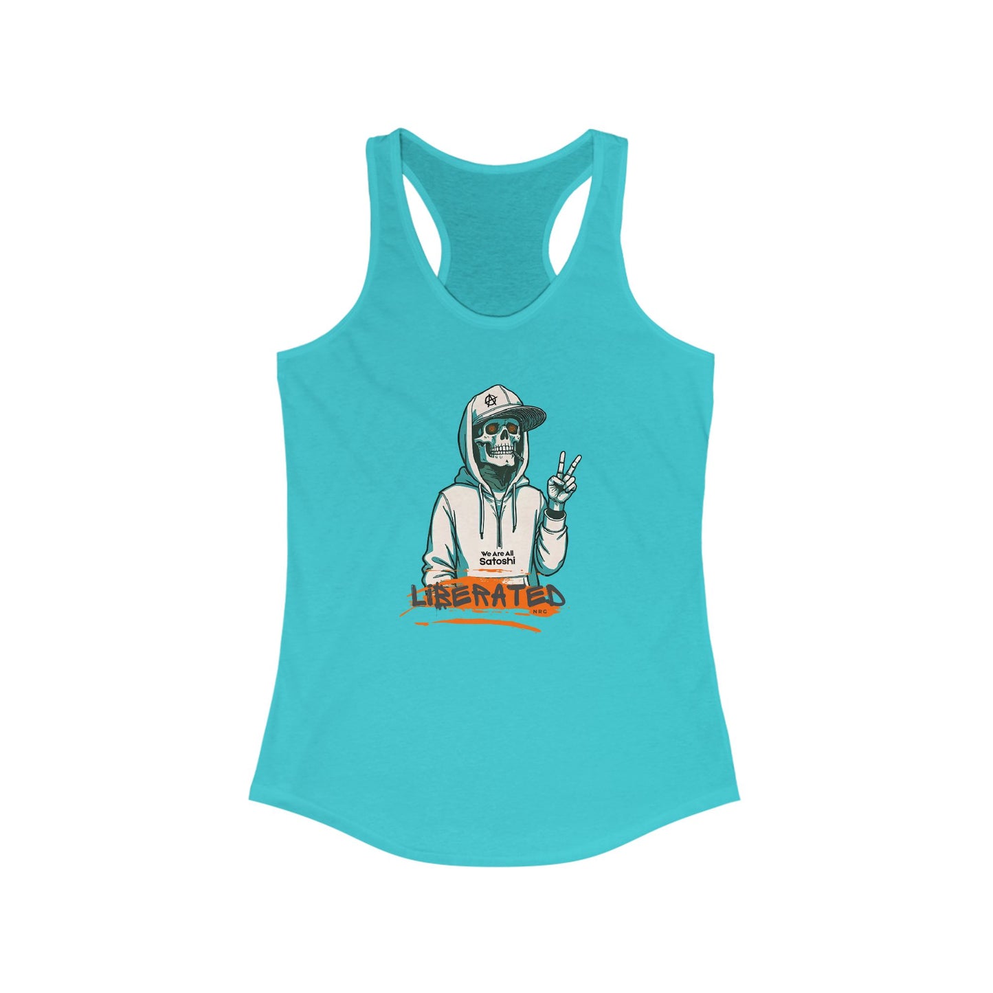 We Are All Satoshi Liberated NRG Women's Racerback Tank