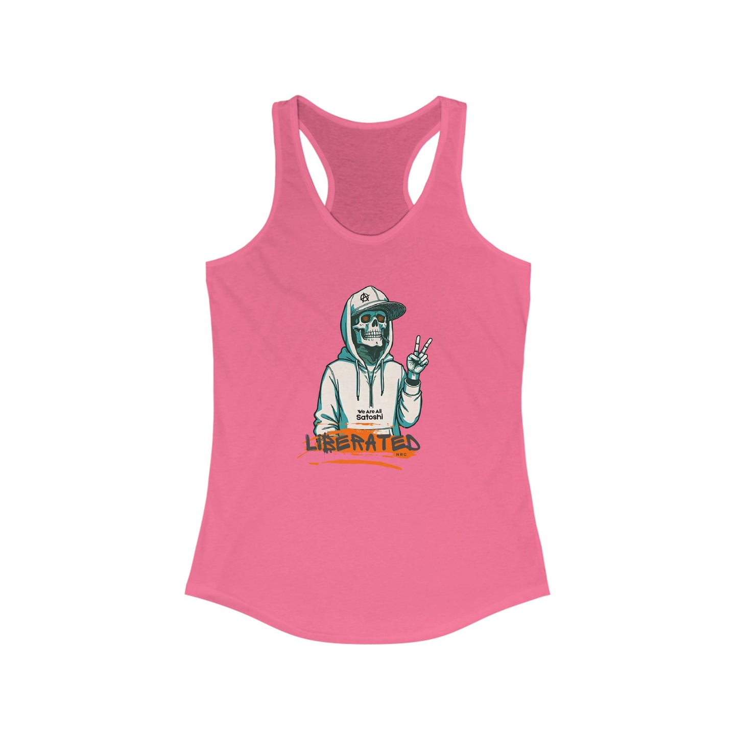 We Are All Satoshi Liberated NRG Women's Racerback Tank
