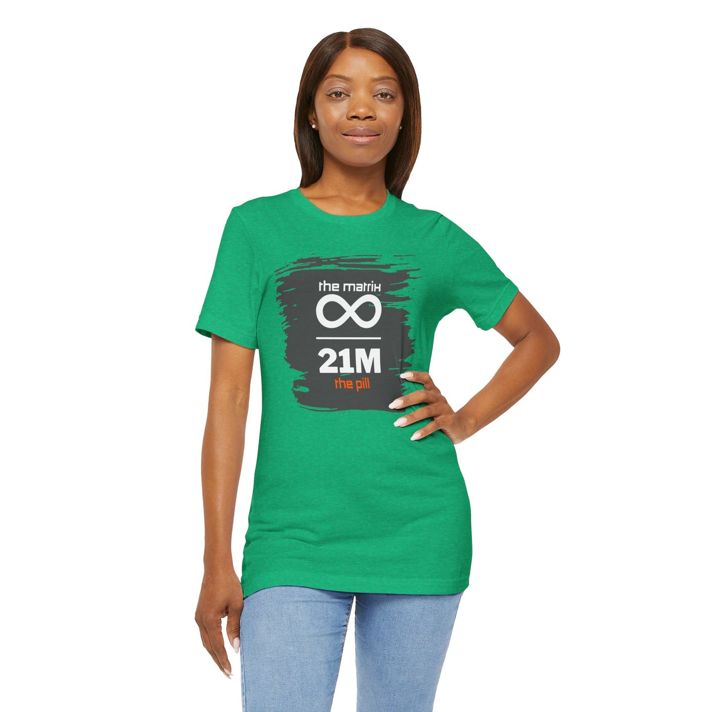 Fiat Matrix Bitcoin Orange Pill T-Shirt
