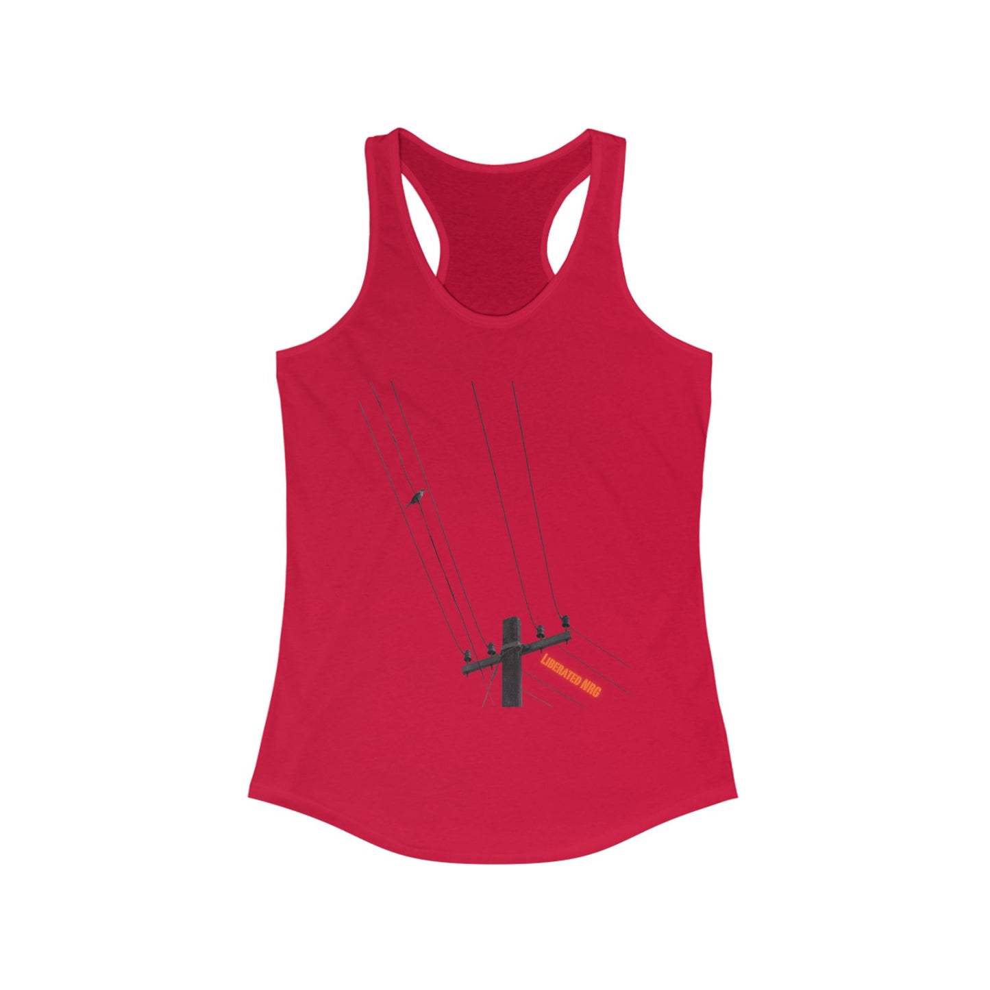 Bird On A Wire Liberated NRG Women's Racerback Tank