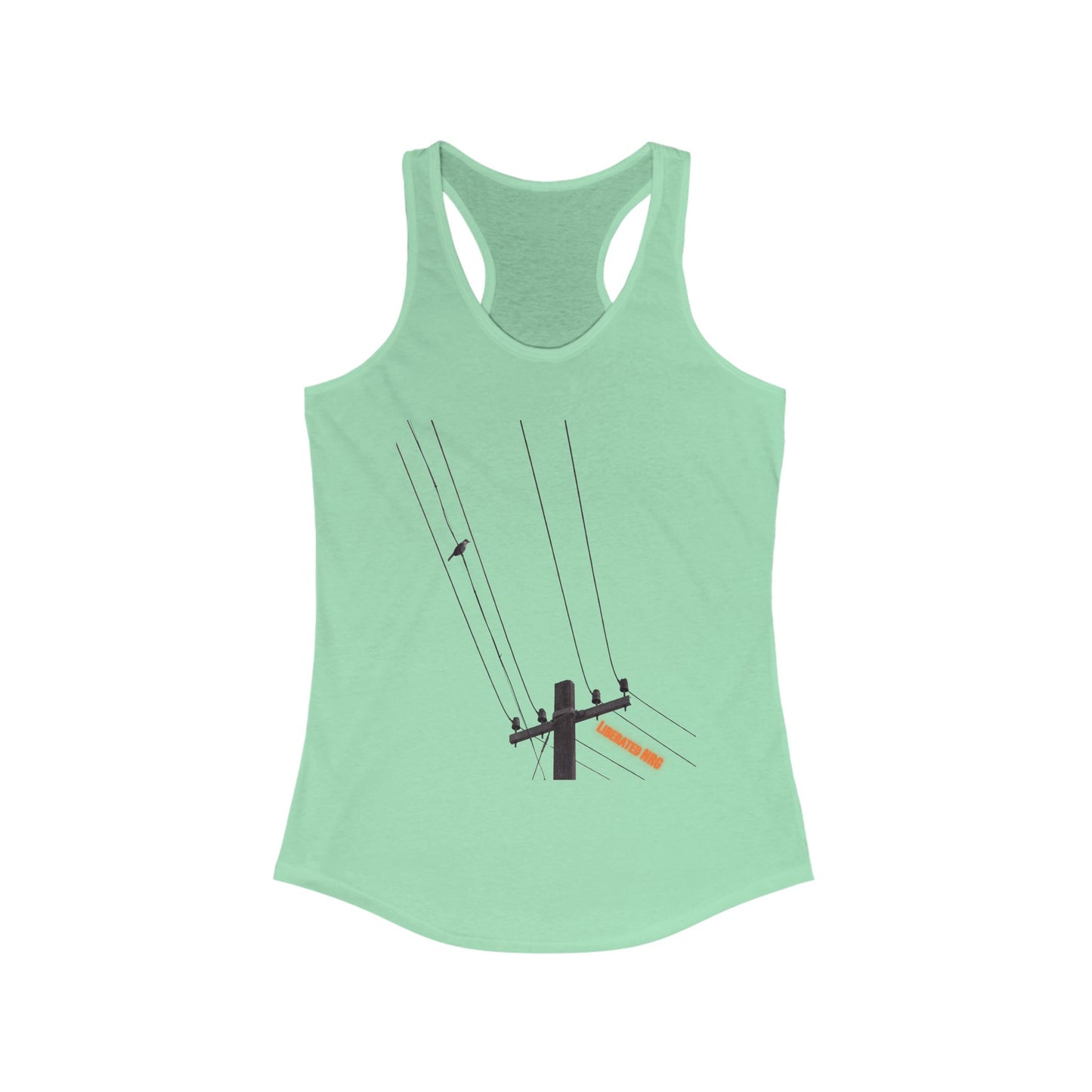 Bird On A Wire Liberated NRG Women's Racerback Tank