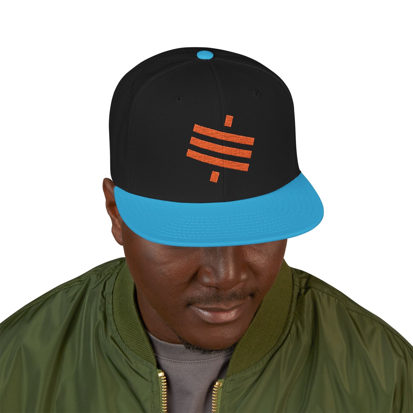 SATS Symbol Embroidered Snapback Hat