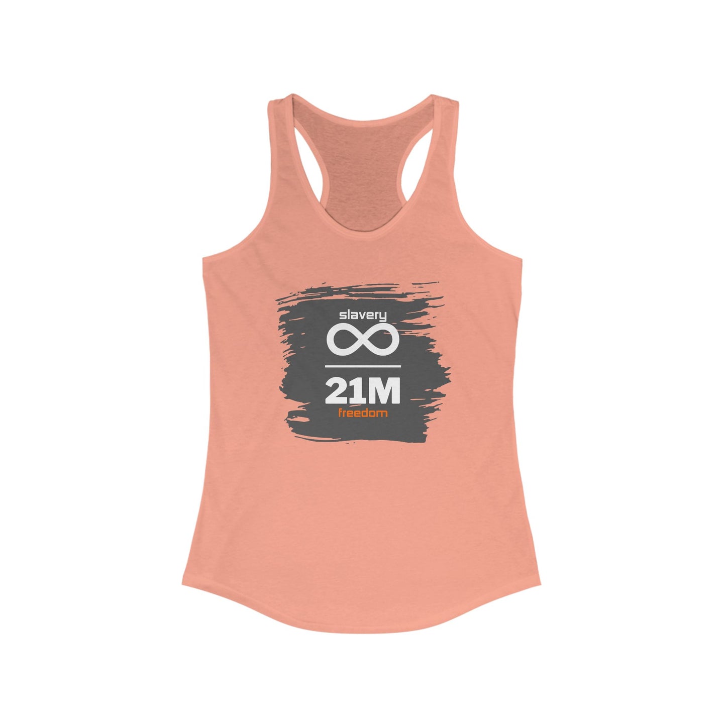 Slavery Infinity 21M Freedom Women's Racerback Tank
