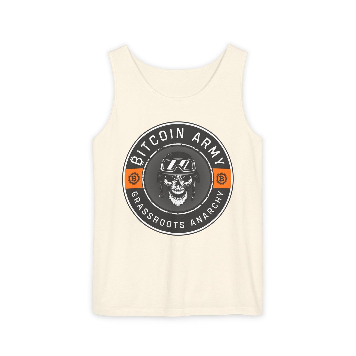 Bitcoin Army Grassroots Anarchy Tank Top