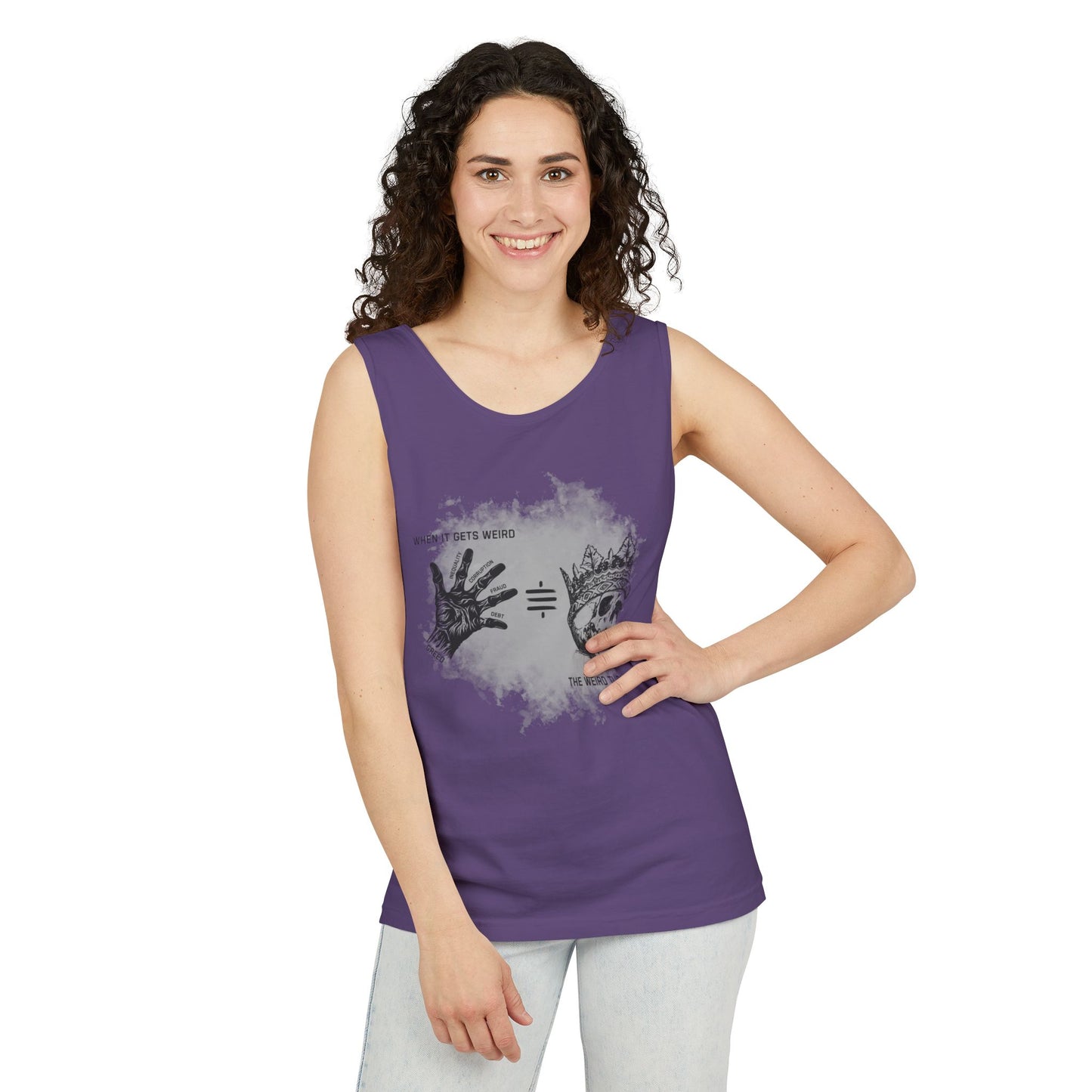 Weird Turn Pro Hand & Skull Unisex Tank Top