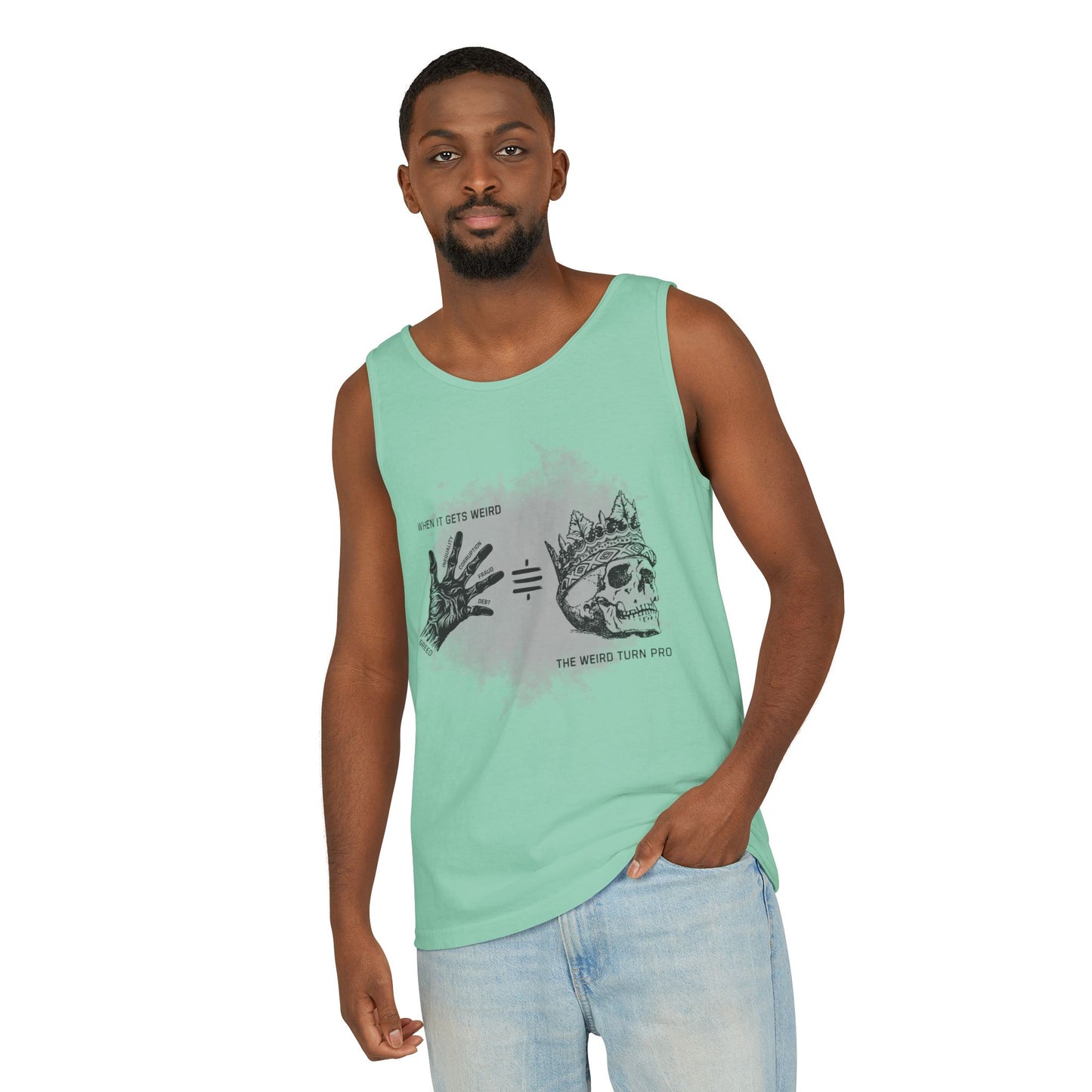 Weird Turn Pro Hand & Skull Unisex Tank Top