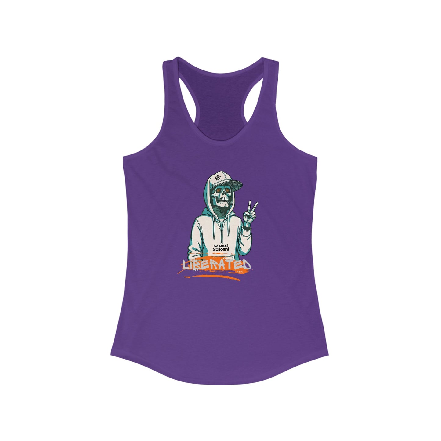 We Are All Satoshi Liberated NRG Women's Racerback Tank