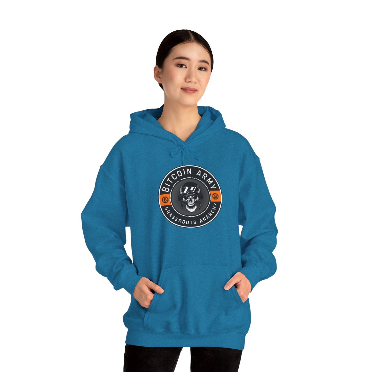 Bitcoin Army Grassroots Anarchy Hoodie
