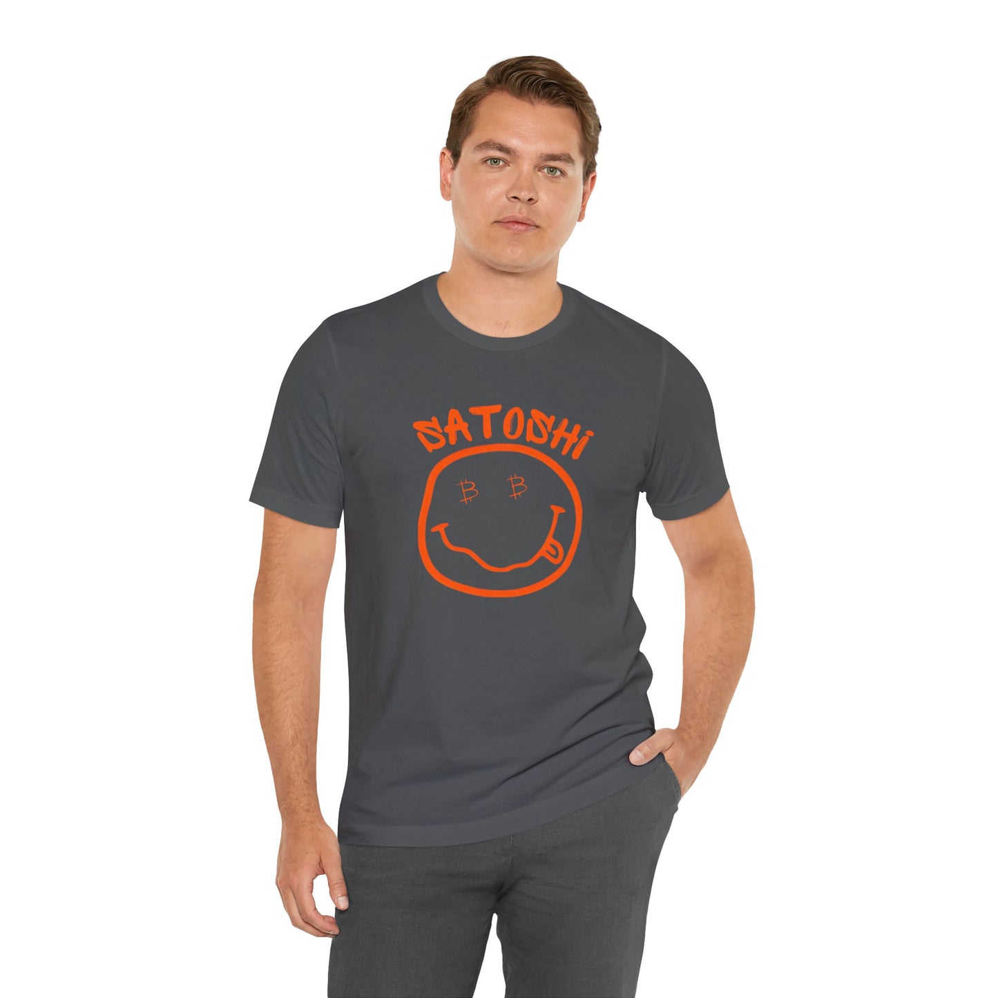 Bitcoin Eyed Satoshi Smiley T-Shirt