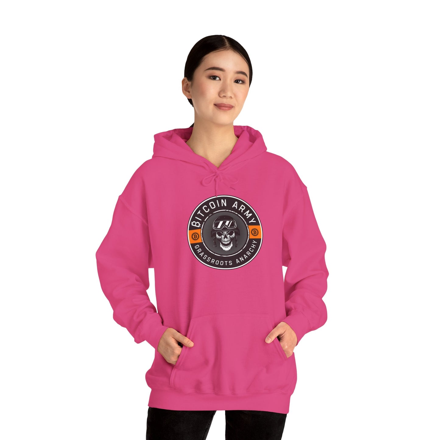 Bitcoin Army Grassroots Anarchy Hoodie
