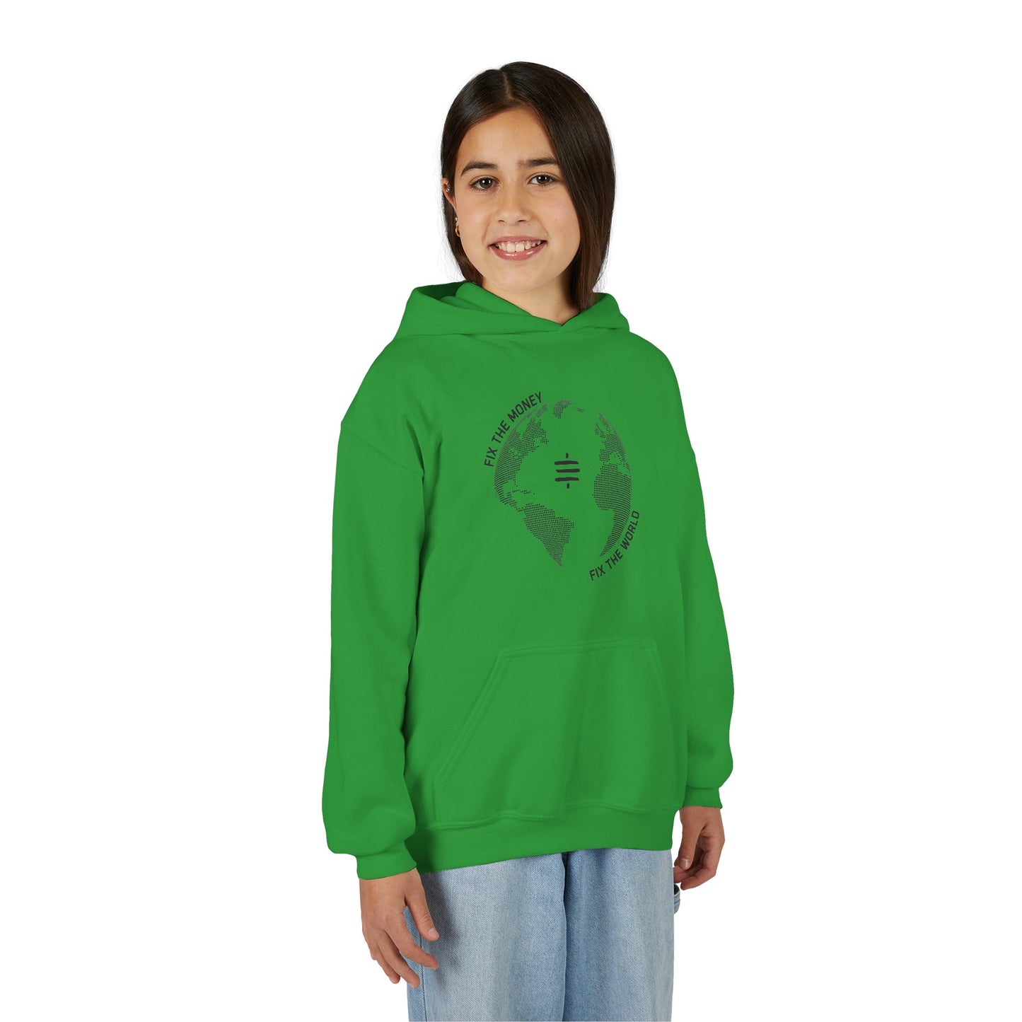 Fix The Money Fix The World Youth Hoodie