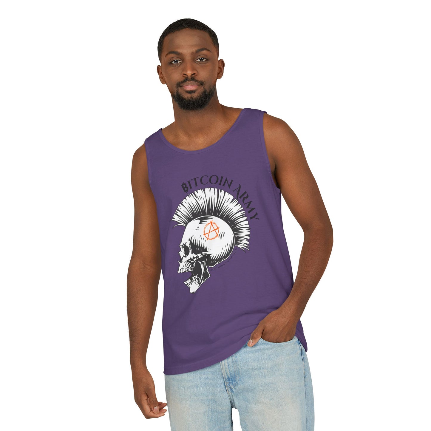 Bitcoin Army Hard Money Anarchists Tank Top