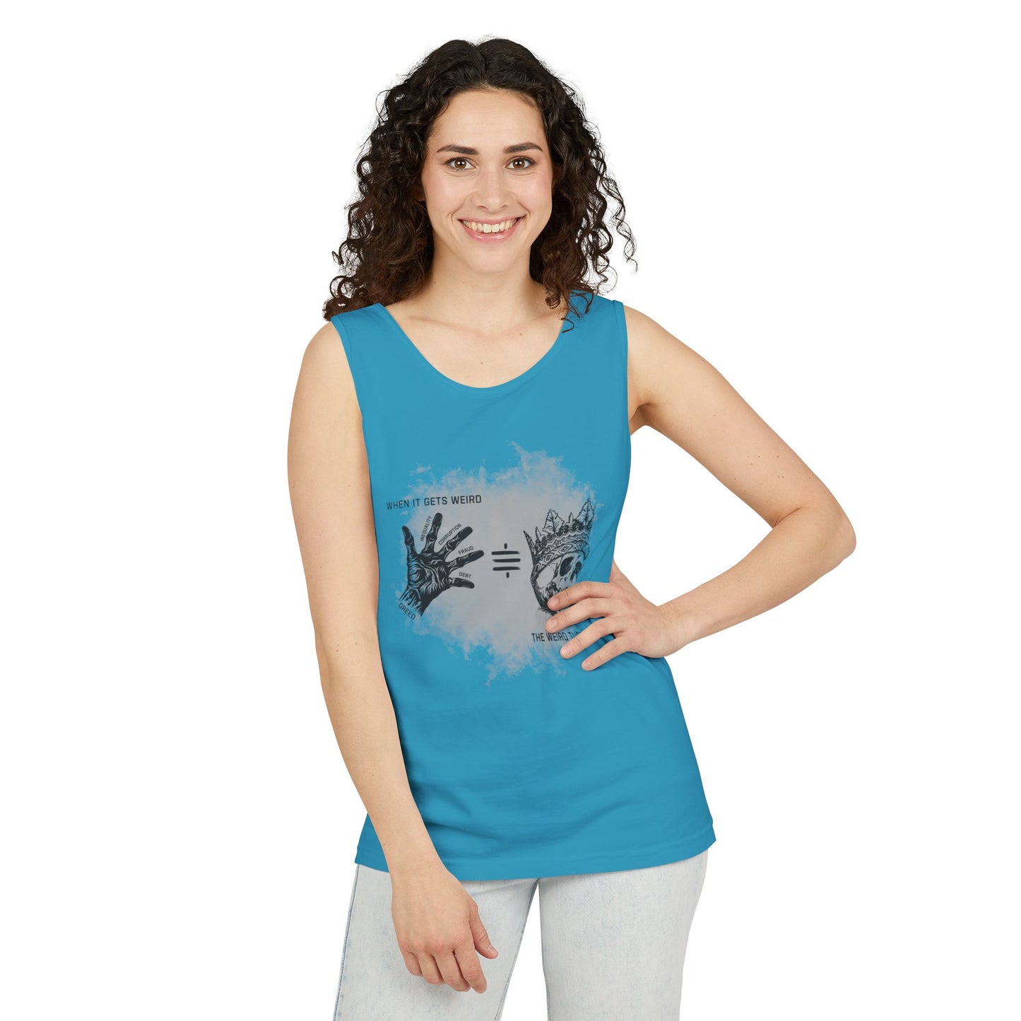 Weird Turn Pro Hand & Skull Unisex Tank Top