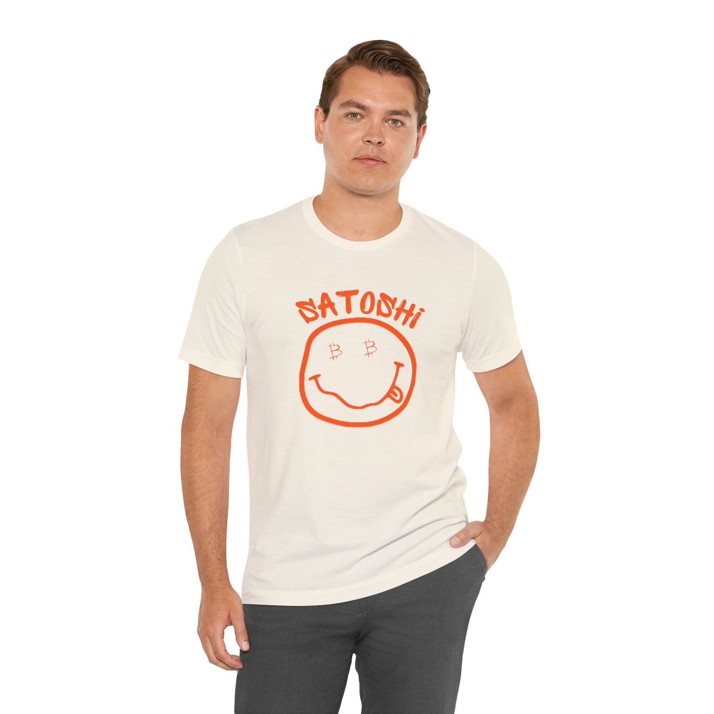 Bitcoin Eyed Satoshi Smiley T-Shirt