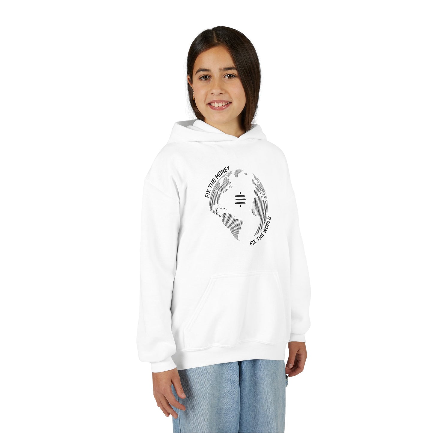 Fix The Money Fix The World Youth Hoodie