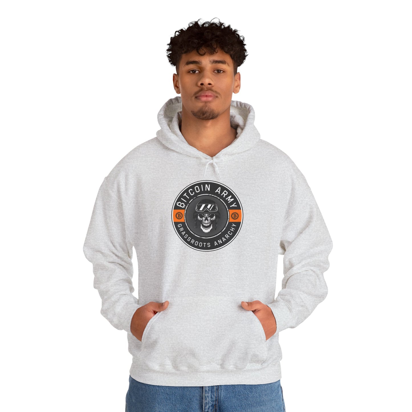 Bitcoin Army Grassroots Anarchy Hoodie